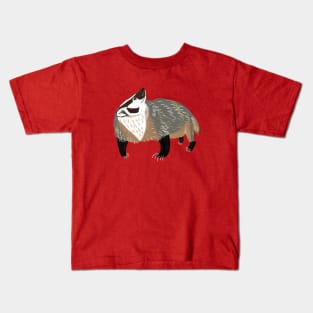 Western American Badger Kids T-Shirt